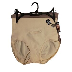 RBX Women's 2 Pack Seamless Ribbed Underwear Size Med (original 3 pk‎ see note)